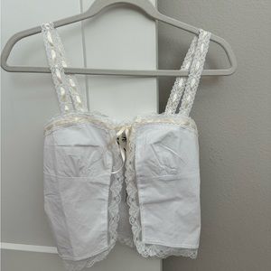 Rumored White Linen Top